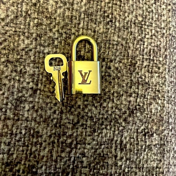 Louis Vuitton Gold Lock & Key #308 - Picture 1 of 6